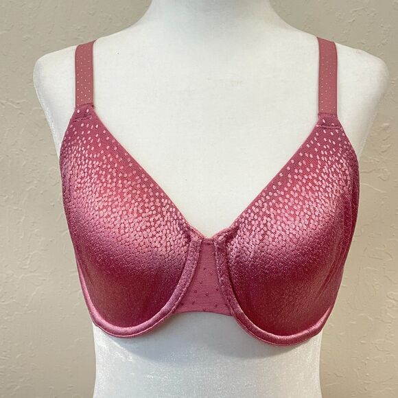 ~ Wacoal 34D Back Appeal® Underwire Bra Pink Unlined Rose Berry Mauve - Picture 14 of 15